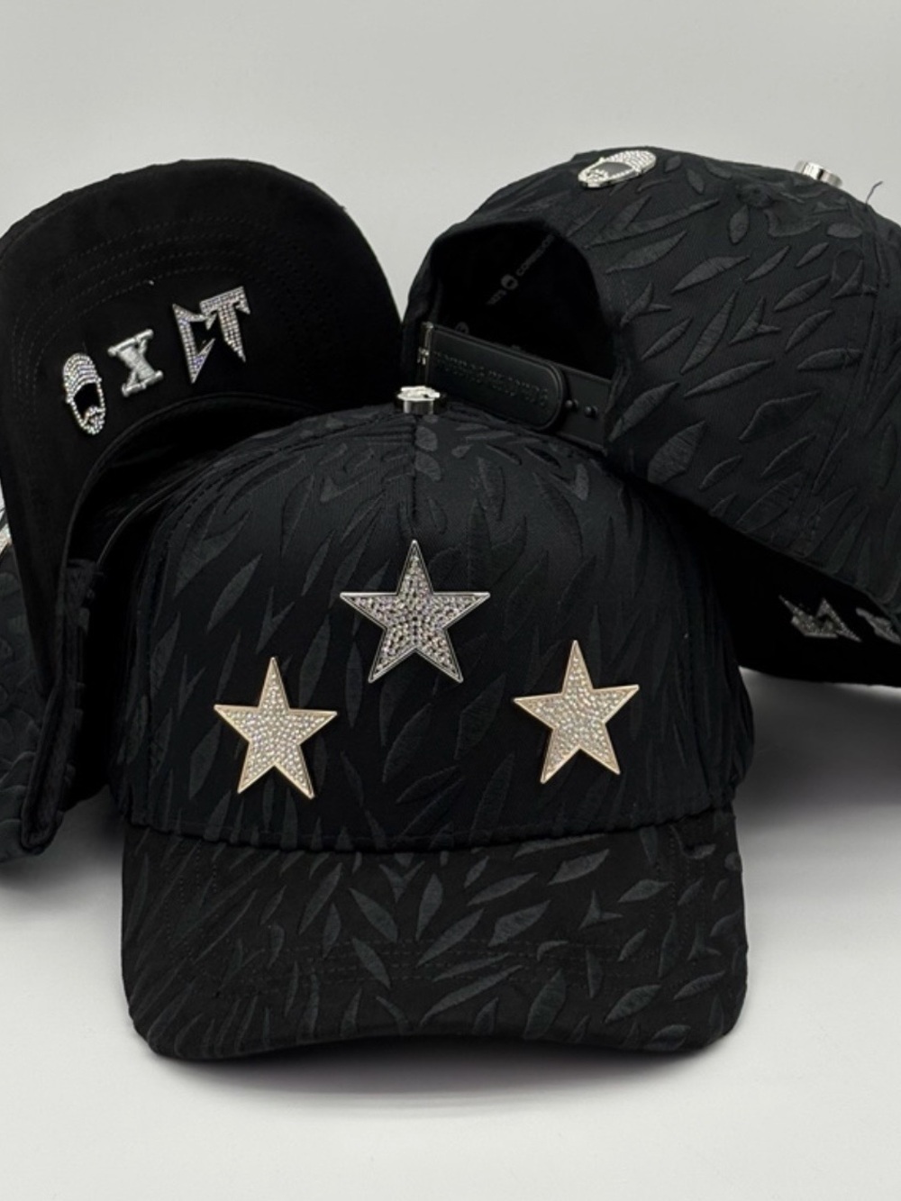 Black Star Embellished Men's Baseball Cap